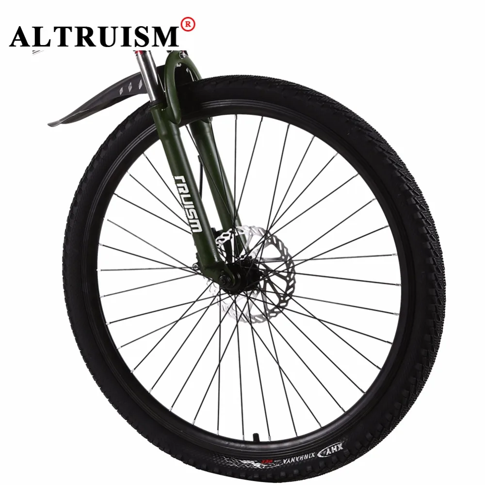 Altruism X9 Bicycle Mountain Bike Steel Bisiklet 24 Speed 26 Inch Velo Bicicleta Floding bicycle Double Disco Brake | Спорт и