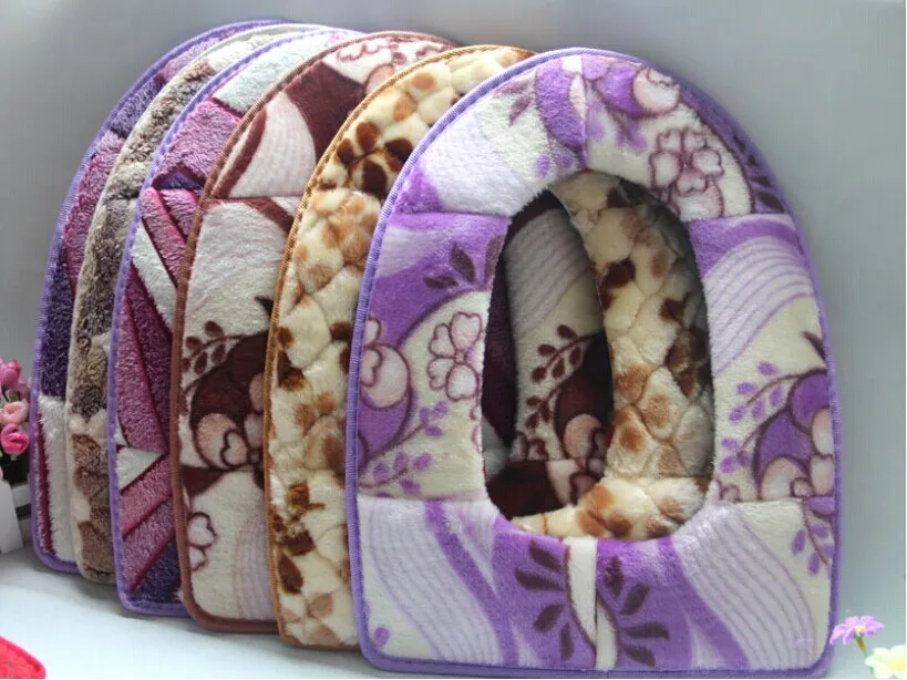 Super Warm Velvet Cotton Toilet Seat Cover Easy Fit and Washable Randomly Colors|Чехлы на сиденья унитаза| |
