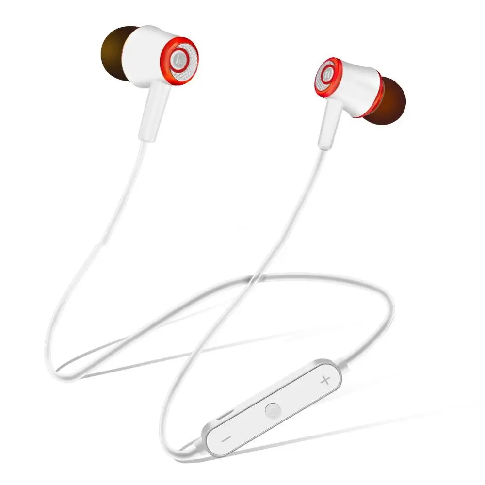 IBesi M64 Bluetooth Hearphones Спорт бас гарнитура громкой связи беспроводные наушники с микрофоном для телефона iPhone Xiaomi наушники - Цвет: M64-RED