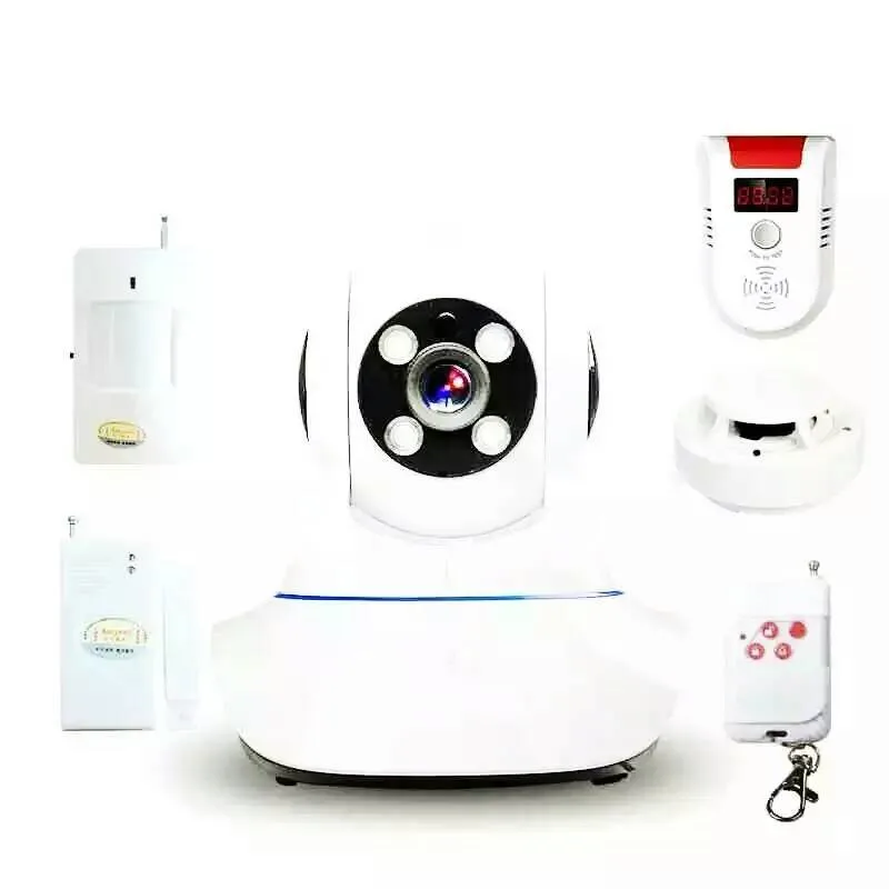 Wireless  WIFI IP Camera Burglar Alarm System