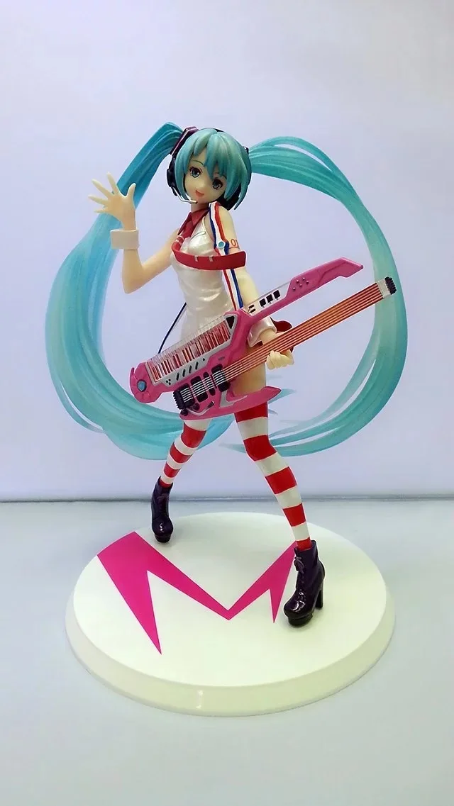 Huong Аниме Фигура 20 см Хацунэ Мику величайших Idol Ver. Chitarra elettrica действия ПВХ цифра Da