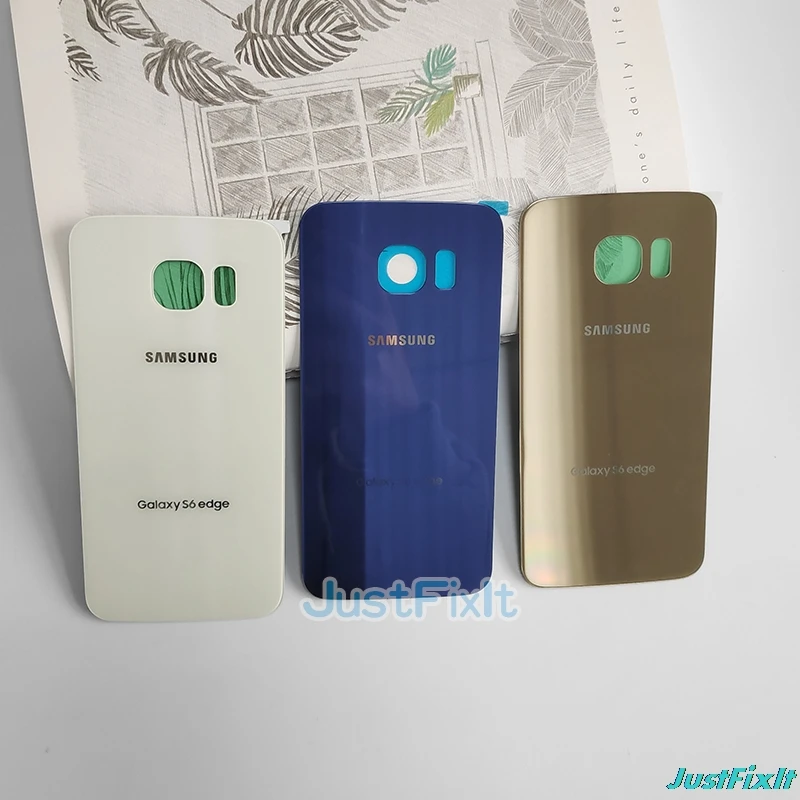 For SAMSUNG Galaxy S6 Edge G925 G925F G925T Back Battery Cover Door Rear Glass Housing Case Replace | Мобильные телефоны и