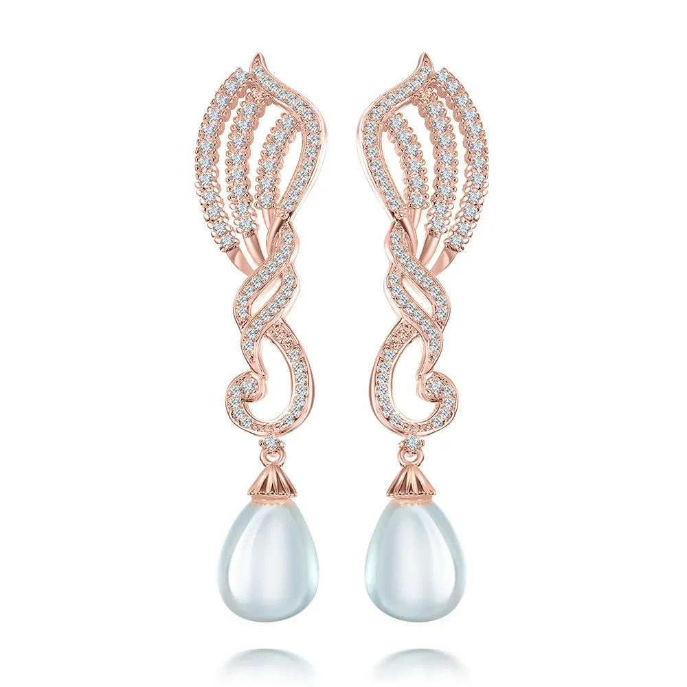 Wong Rain 100% 925 Sterling Silver Water Drop Pear Pearl Gemstone Long Dangle Hook Wedding Engagement Earrings Wholesale | Украшения и