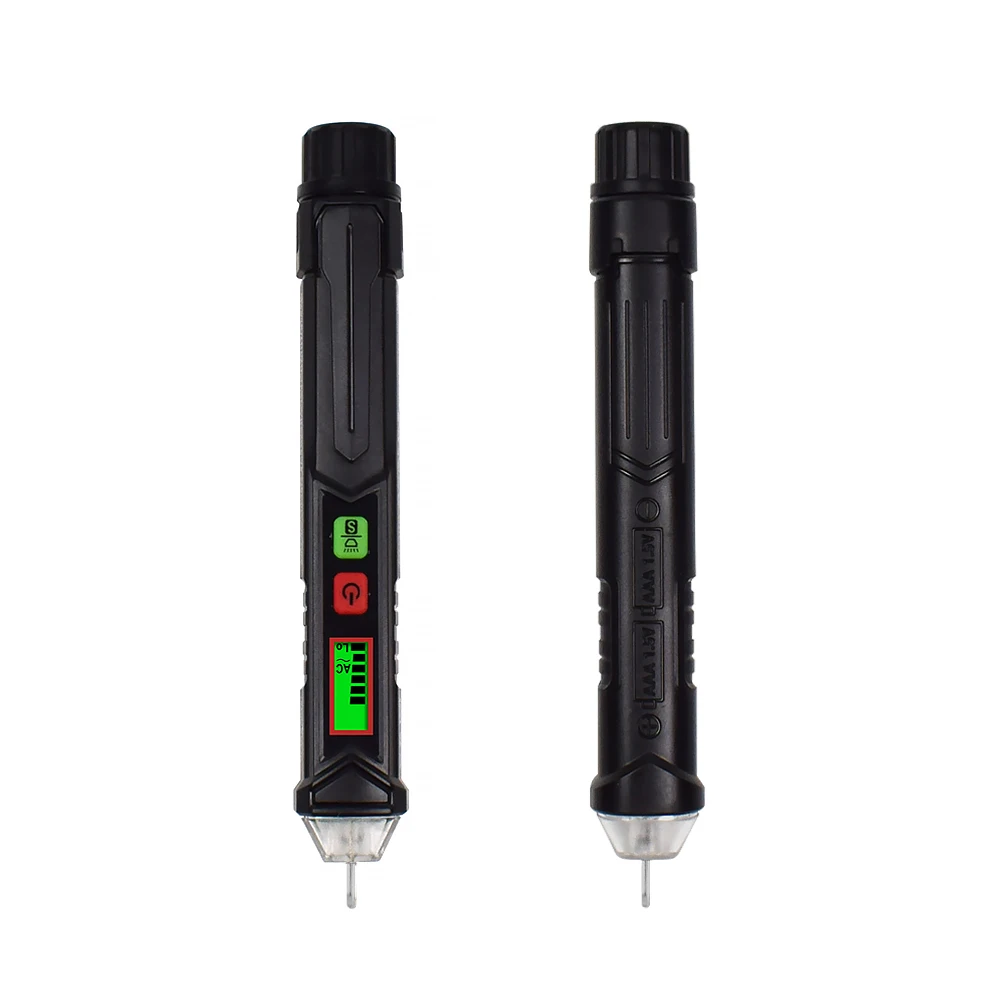 NEWACALOX AC 12-1000 В бесконтактный Тестер Напряжения с регулируемой чувствительностью светодиодный фонарь-Ручка Тип Цифровой детектор напряжения