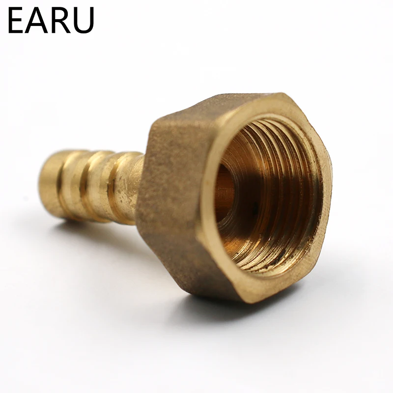 Brass Female Barb Hose Tail Fitting Fuel Air Gas Water Oil 4m-12m 1/8'' 1/4'' 1/2'' Pneumatic Connector Connect Socket Plug |
