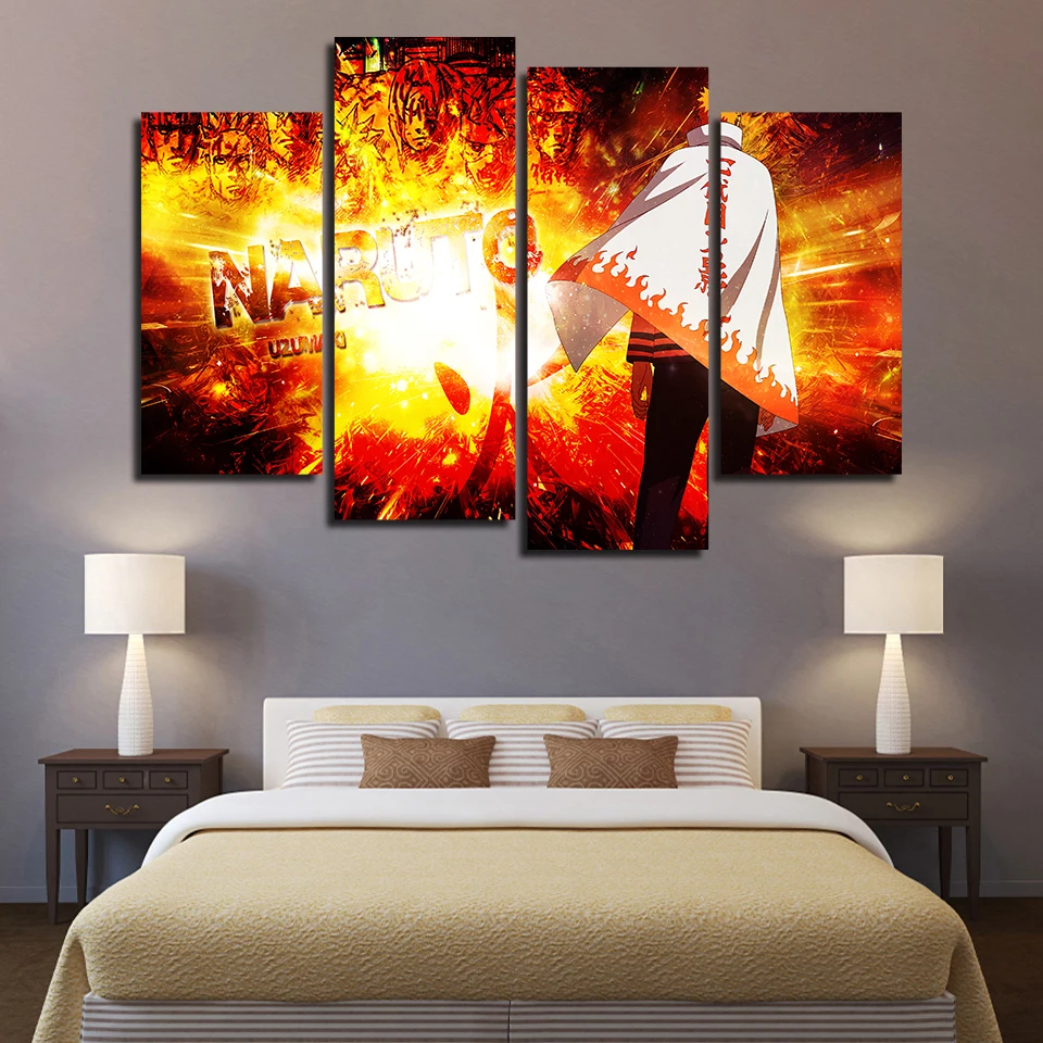 Home Decoration Modern Canvas Poster Anime Naruto Print Painting Modular Wall Art Abstract Picture Bedroom Background Artwork | Дом и сад
