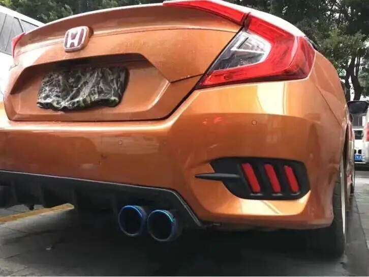 2016 2017 2018car bumer задний светильник для Honda Civic фонарь тормоза Светодиодные