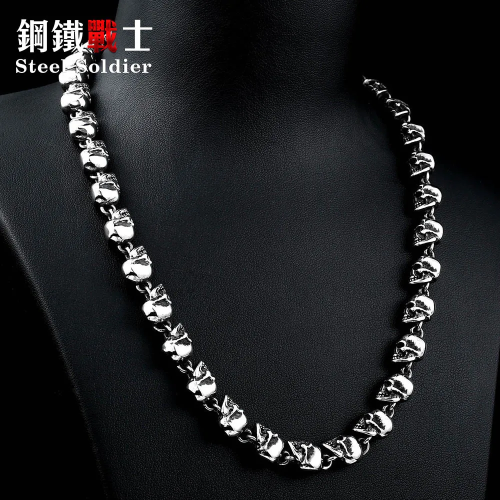 Мужской кулон в виде черепа украшение из нержавеющей стали солдата|jewelry saphire|jewelry