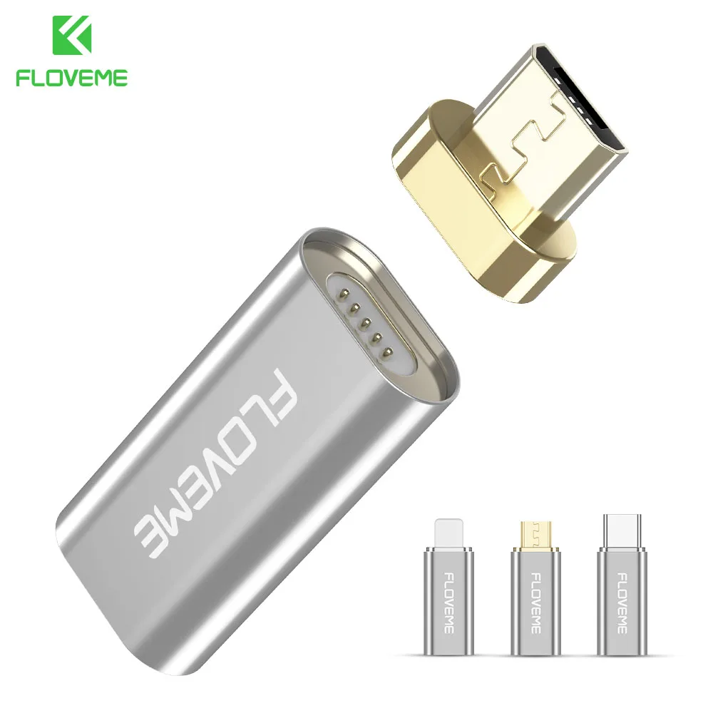 FLOVEME магнитные USB адаптеры для iPhone X 8 Путешествия Тип C микро разъемы Samsung LG Huawei Xiaomi