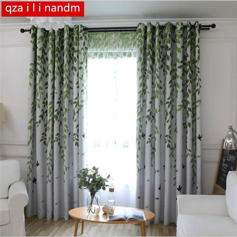 Современный деревенский стиль оконные обработанные 3d шторы с тюлем Кухонная