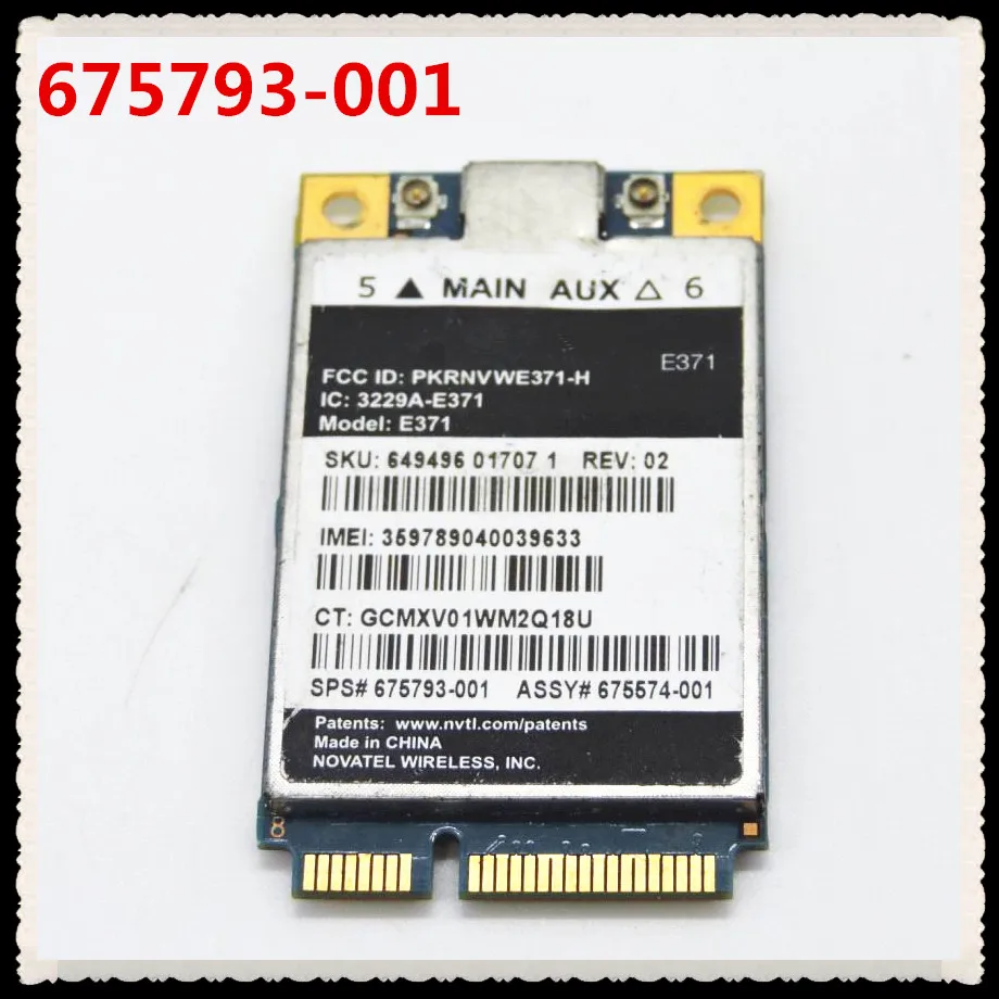 Разблокированная беспроводная карта Novatel speedte E371 lt2523 675793 001 WWAN для HP 2170p 2570p 8470p 8470w