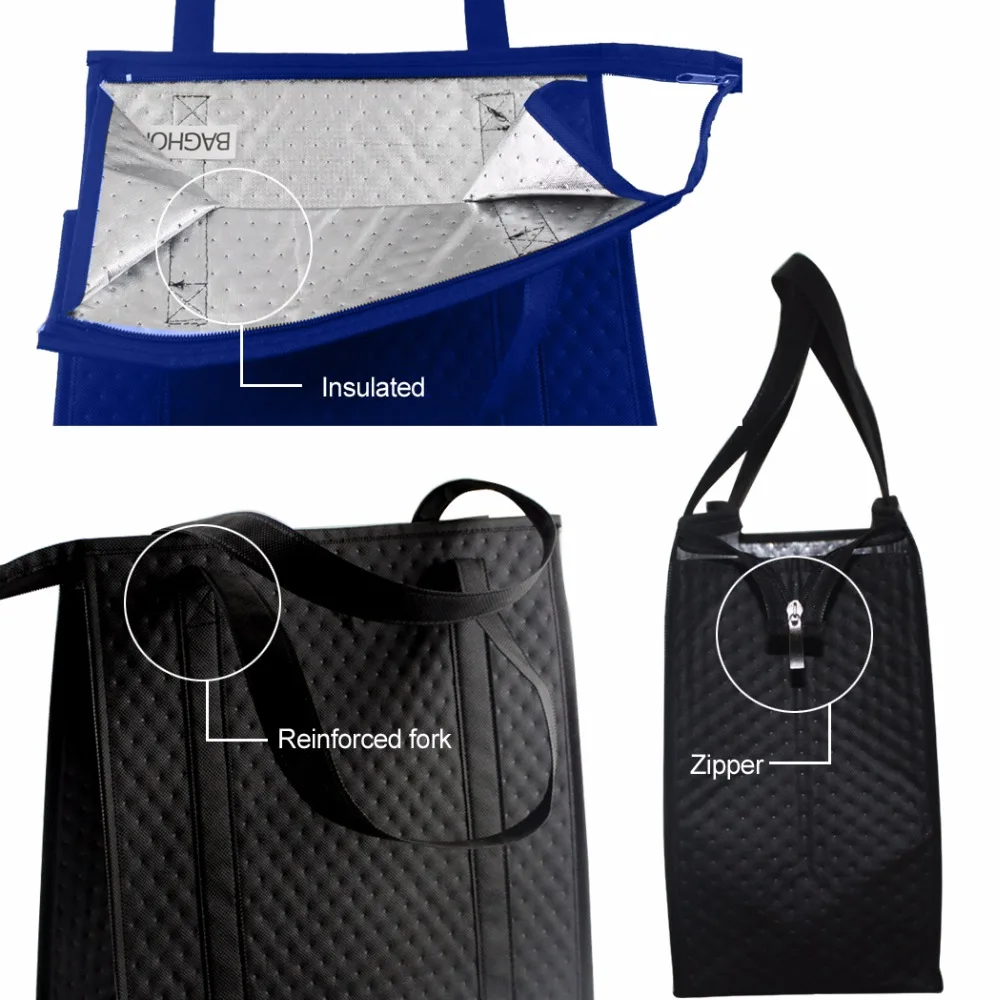 100 шт./лот Термосумка с изоляцией для пищевых продуктов Термосумки вина|insulated shopping