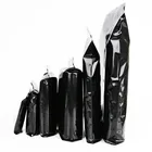 Пакеты для пищевых продуктов, 12 проволок, 100 шт.лот, черные, герметичные, Самоуплотняющиеся, полиэтиленовые