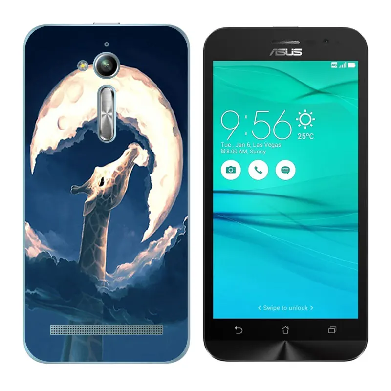 for Asus Zenfone Go ZB500KL ZB500KG Soft Case zenfone Silicon Cover Expression Printing ZB500kl |