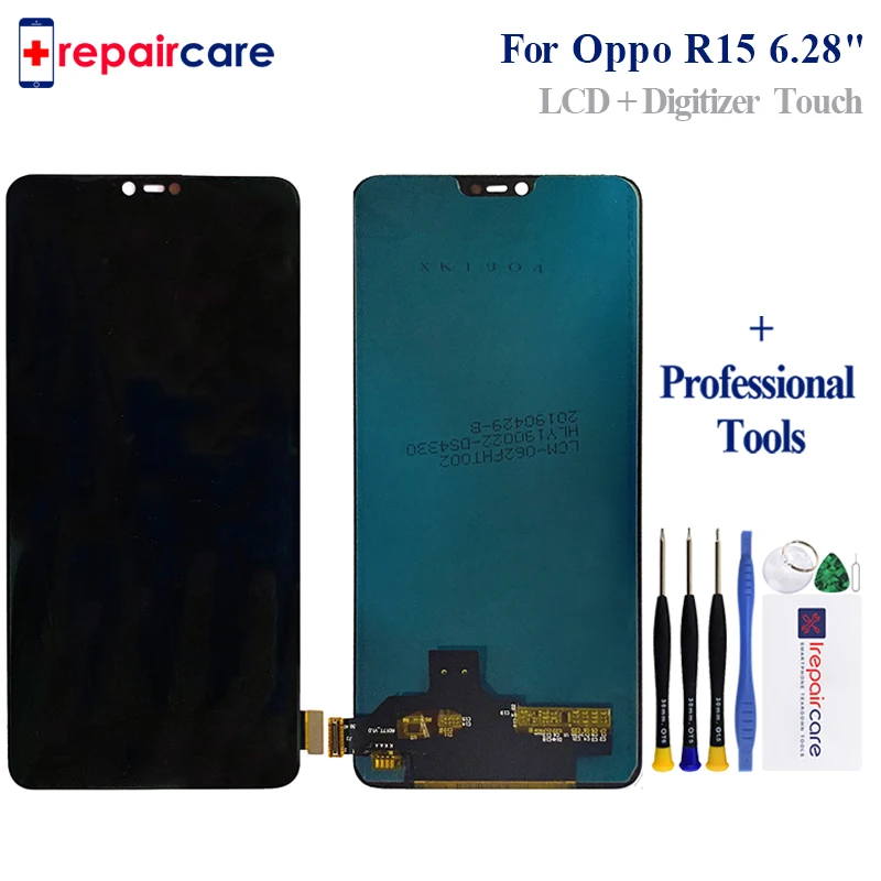 AAA Протестировано для OPPO R15 lcd сенсорный экран Запасные части для дисплеев смартфонов Замена+ Инструменты
