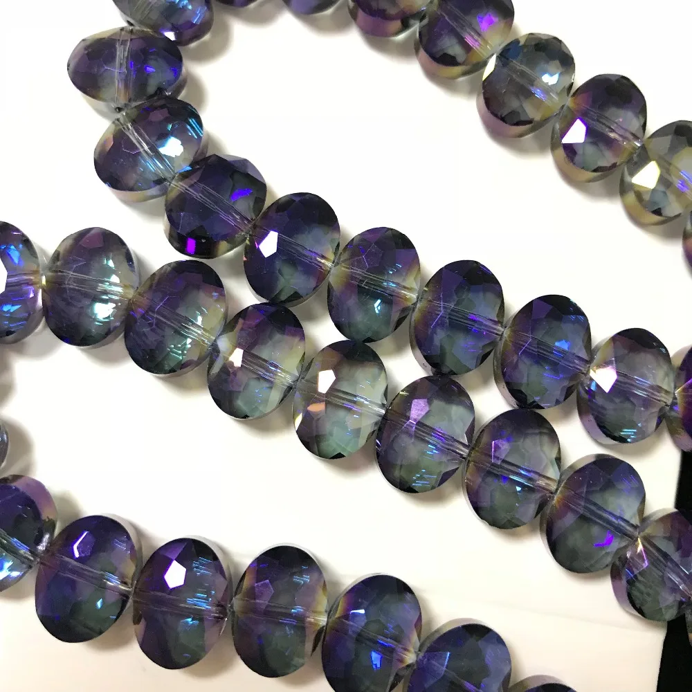 50pcs 9x12mm cattle eye Bicone Austria Crystal beads Charm loose spacer Beads DIY Earrings necklace hadicraft bracelet jewelry | Дом и сад