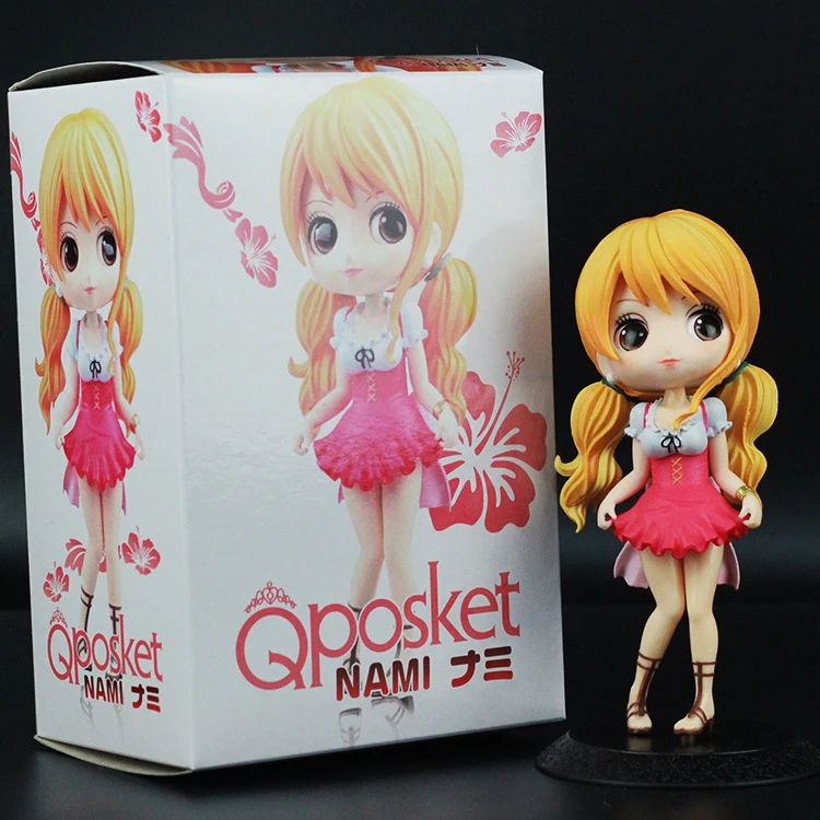 QPosket-милые аниме-игрушки с большими глазами One Piece нами и коала модель Фигурка