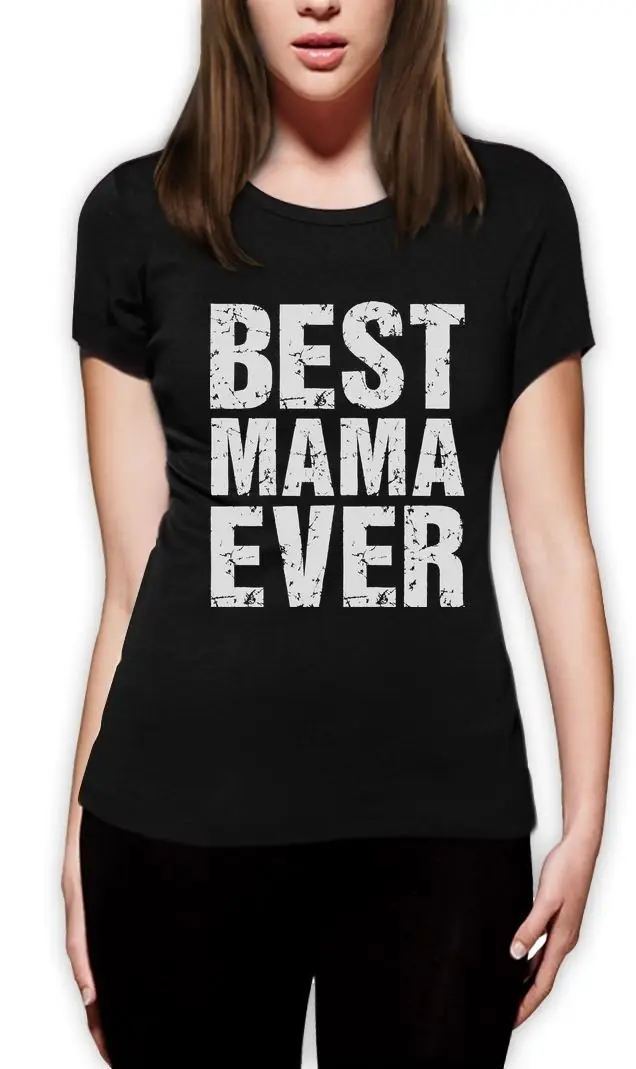 ЛУЧШАЯ МАМА КОГДА ЛИБО Прекрасный Подарок на День матери Женщины Футболку мама