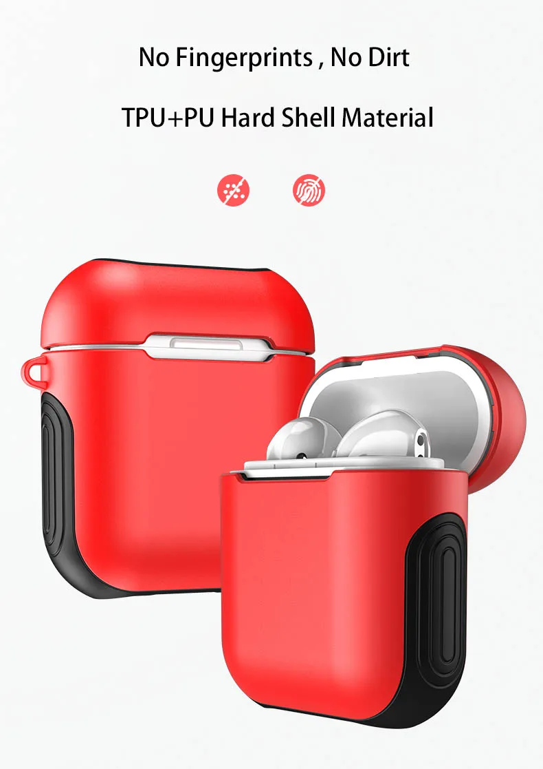 Earphone Case For Apple Airpods Shockproof Wireless Bluetooth Headphone Soft Silicone Box Air Pods Pouch Protective | Электроника