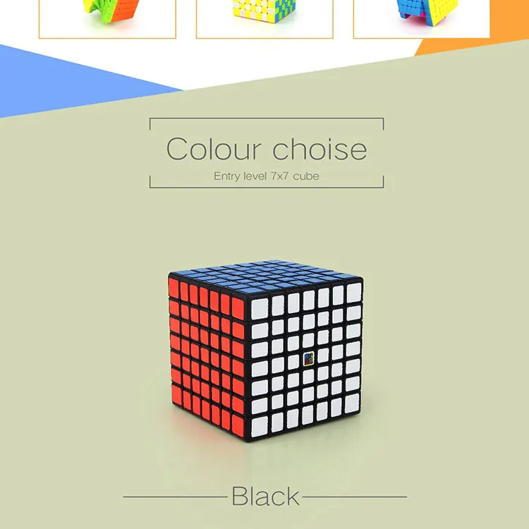 MofangJiaoshi MF7 7x7x7 куб скорость 7 слоев черный стикер Нео головоломка 7x7 Cubo Magico 7*7*7 обучающие игрушки для детей