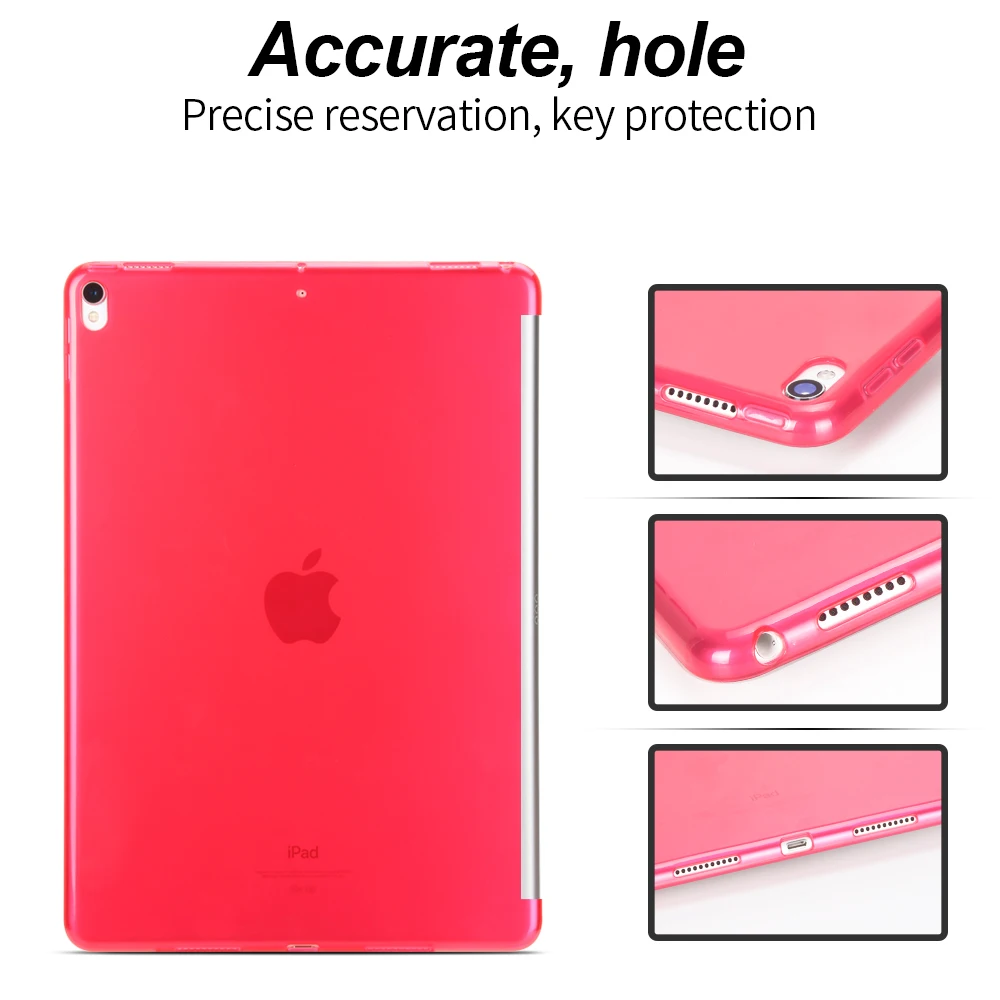Силиконовый мягкий чехол для iPad 10 5 Air 3 2019 тонкий с Умной клавиатурой 2 1 2018 2017 9 7 |