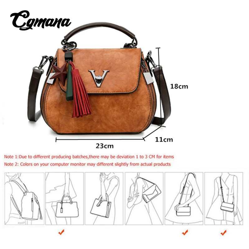 Women Handbags 2018 Quality Tassel Famous V Designers Leather Luxury Crossbody Bags Women's Shoulder Bag Bolsa Feminina | Багаж и