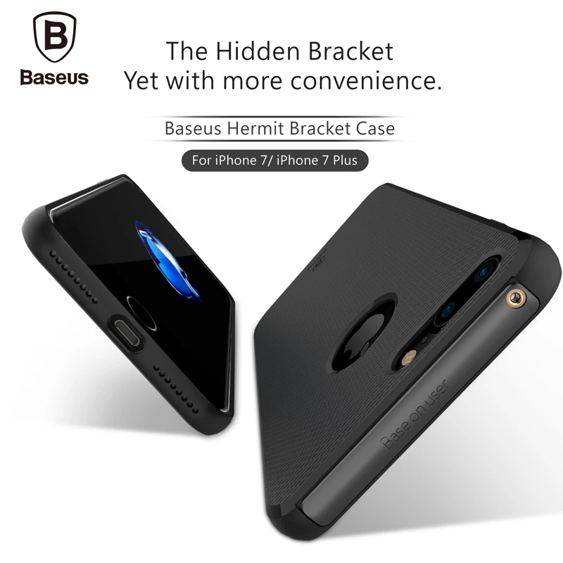 Baseus Для Apple iPhone 7 Case Телефон Покрытия плюс Мода Отшельник Кронштейн Kickstand