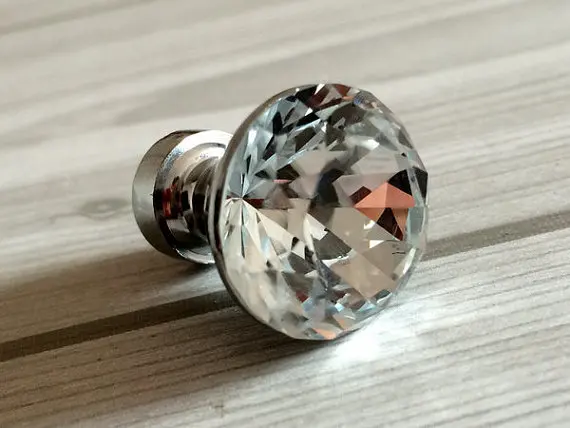 Маленькие стеклянные Хрустальные Ручки/комод ручки рукоятки со стразами ручка