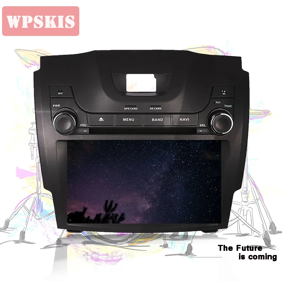 WPSKIS 8 "In dash car radio audio stereo music video dvd a/v плеер для Chevrolet S10/Isuzu D-Max 2013-2014 Android 9 0 4 Гб + 64 ГБ |