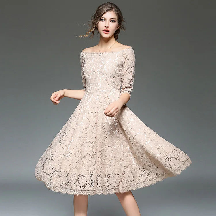 Весенне летние вечерние платья 2018 Новое однотонное ТРАПЕЦИЕВИДНОЕ сексуальное