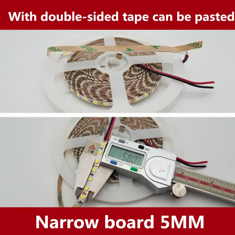Световая панель супер яркая 12V2835led лампа с 4 мм/5 мм/8 мм узкая версия голая доска не