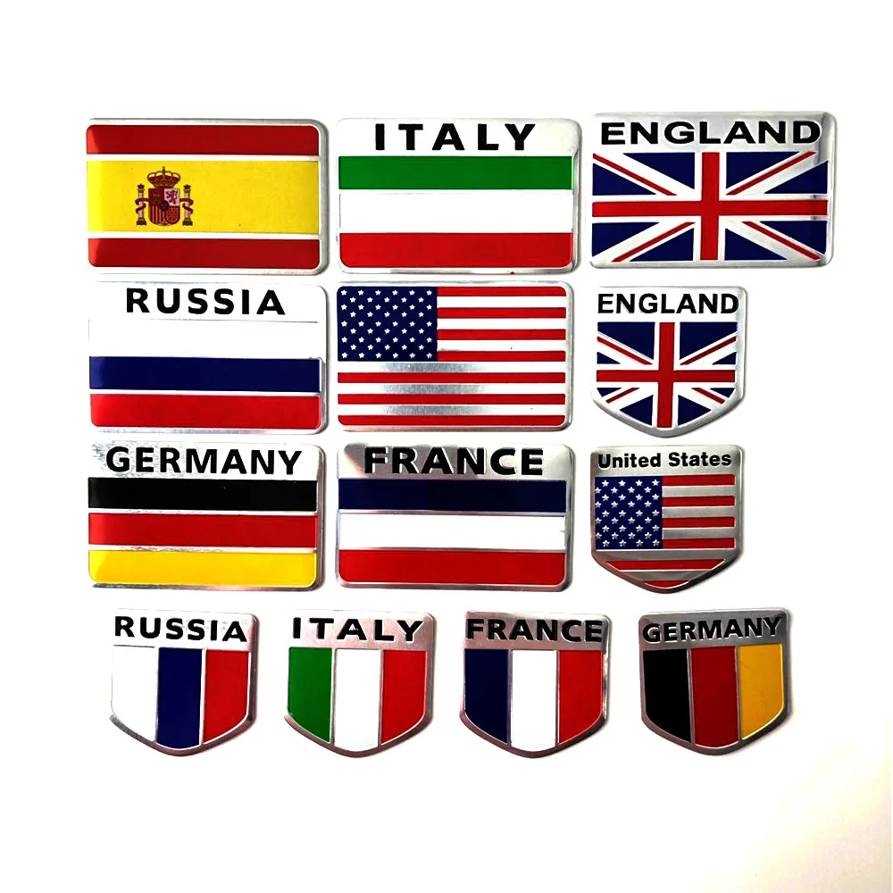 3D алюминиевый сплав металлическая карта флаг эмблема автомобиль Грузовик Авто