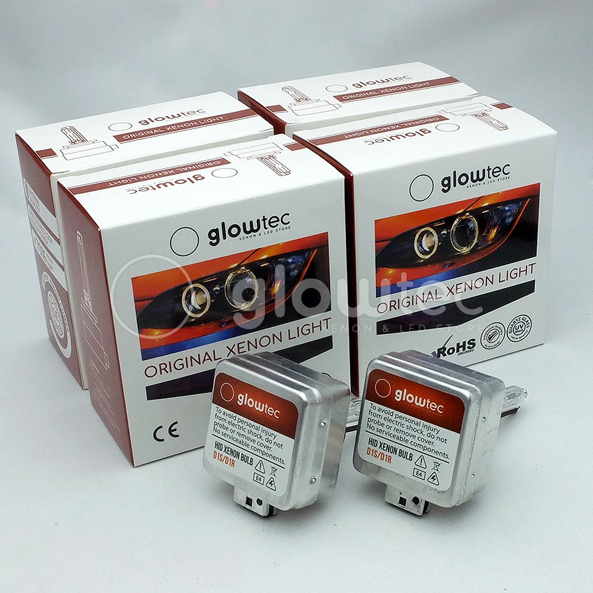 Лампы головного света GLOWTEC 2 шт. D1S D2S D3S D4S D1 D2 D3 D4 D1R D2R D3R для фар 4300K 6000K 8000K |