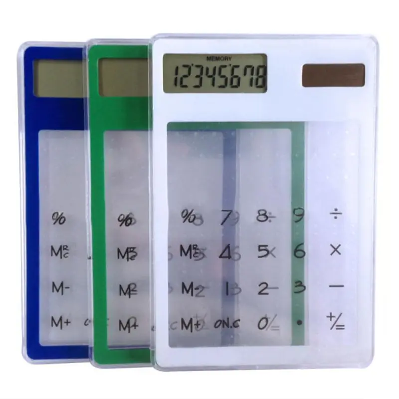 Тонкий сенсорный прозрачный калькулятор церемония подарков ручной научный