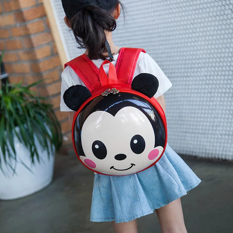 Рюкзак с Микки Маусом disney для детей 3D Kawaii Eggshell рюкзаки маленьких девочек и