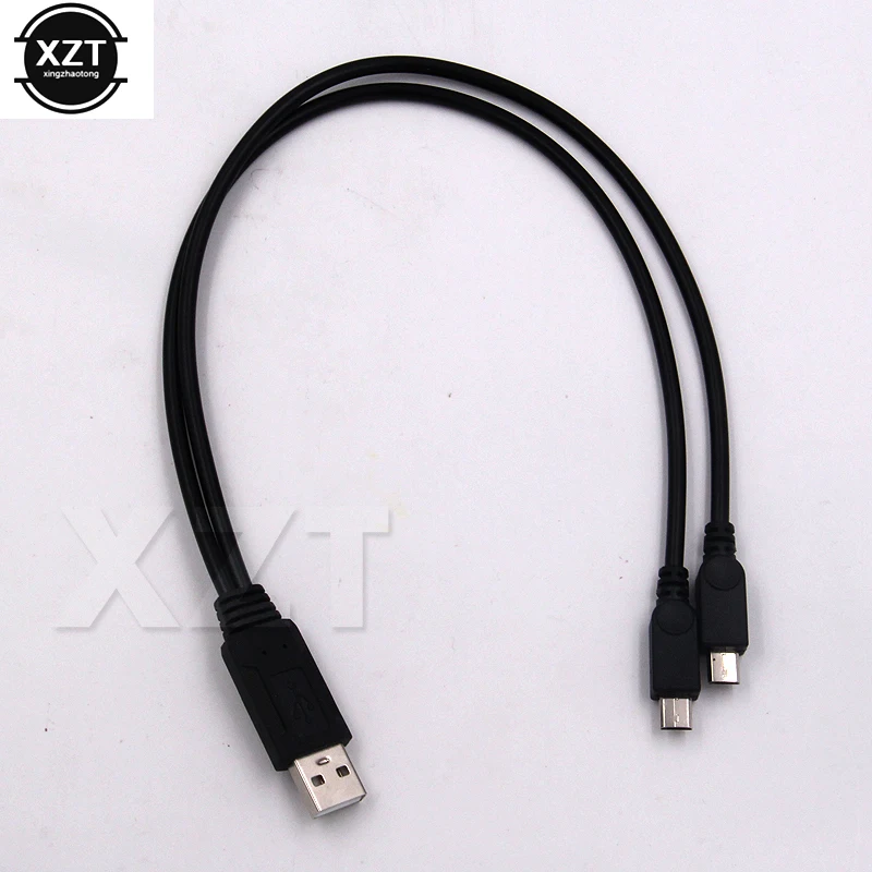 Сплиттер для передачи данных с двумя разъемами USB и микро USB|usb female male|usb a femaleusb |