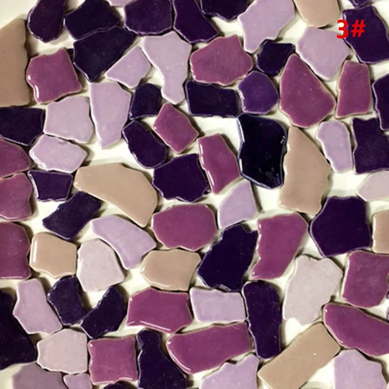 Pattern 3 100 г креативные керамические мозаичные плитки DIY настенные ремесла ручной работы декоративные материалы различные смеси нерегулярные оптические капли YLM9859 - Цвет: Pattern 3
