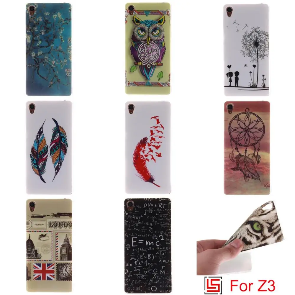 New Ultra Thin TPU Silicone Soft Phone Mobile Cell Case Cover Cove For Sony Soni Xperia Xperi Z3 D6643 Z 3 Dreamcatcher |