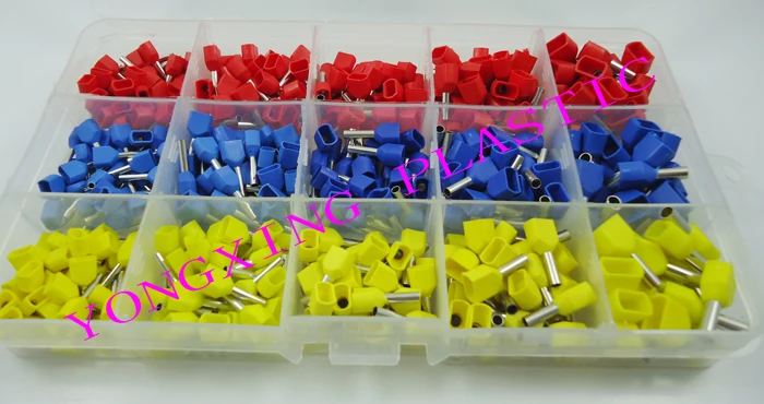 480 шт./компл. двойные концевые клеммы шнура электрические Обжимные Щипцы конец