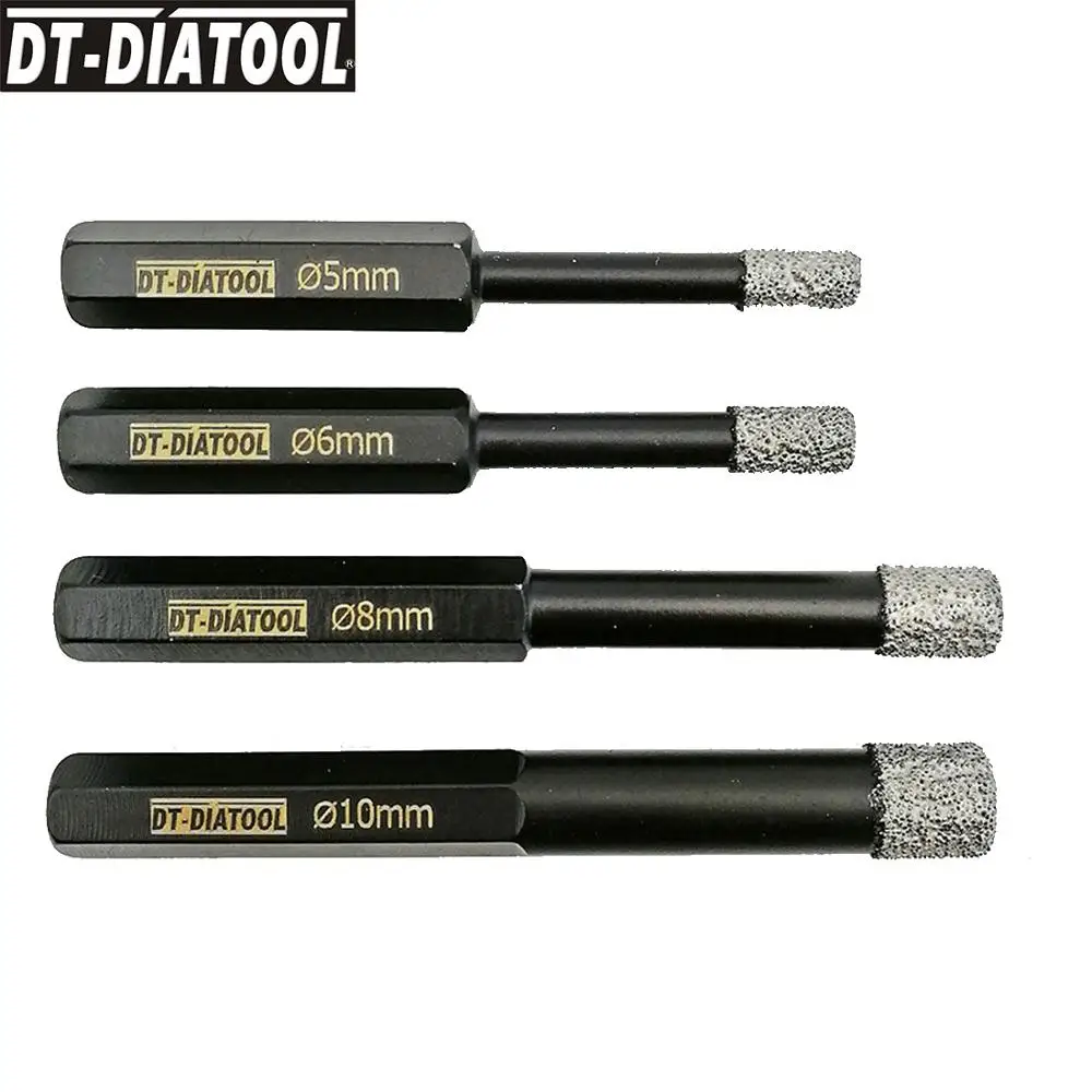 DT DIATOOL 4 шт./компл. алмазные сухие буровые коронки многоцелевой сверло буровое