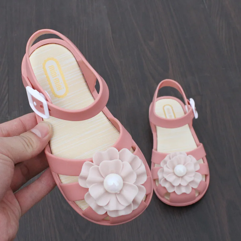 Детская мини обувь для девочек Новинка лета 2019 милые детские пляжные сандалии с