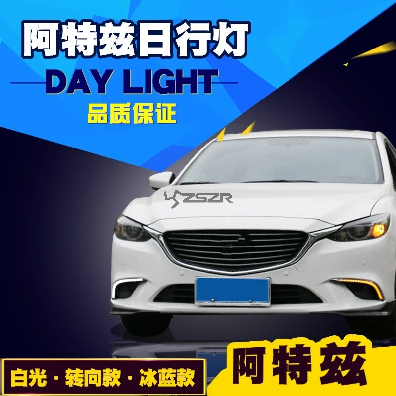 

Popular Trendy Brightly Crystal Blue White LED Daytime Light With Yellow Turn Singal For Mazda6 Atenza 2016-2017 Z2AF057