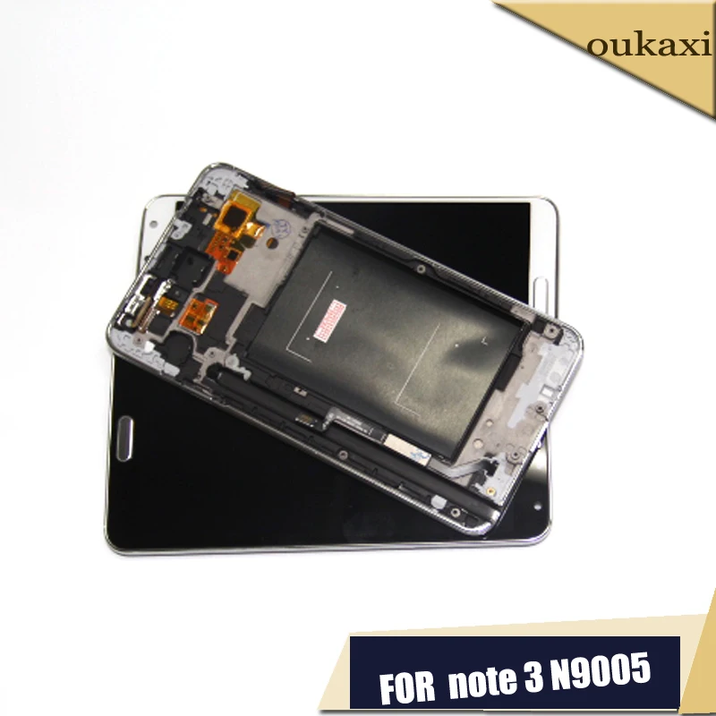 ЖК дисплей для Samsung Galaxy Note3 Note 3 N9005 сенсорный экран дигитайзер сборка с рамкой