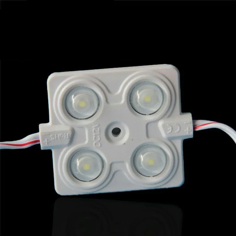 

100pcs/lot SMD2835 4leds injection led module with len 160 degree,DC12V,2.4W super brightness for Logo letter backlighting