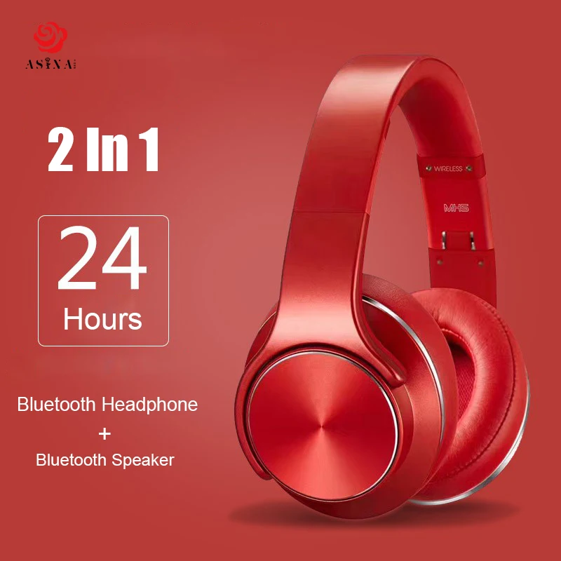 ASINA Bluetooth наушники беспроводные 2 в 1 мини динамик NFC Беспроводная Спортивная