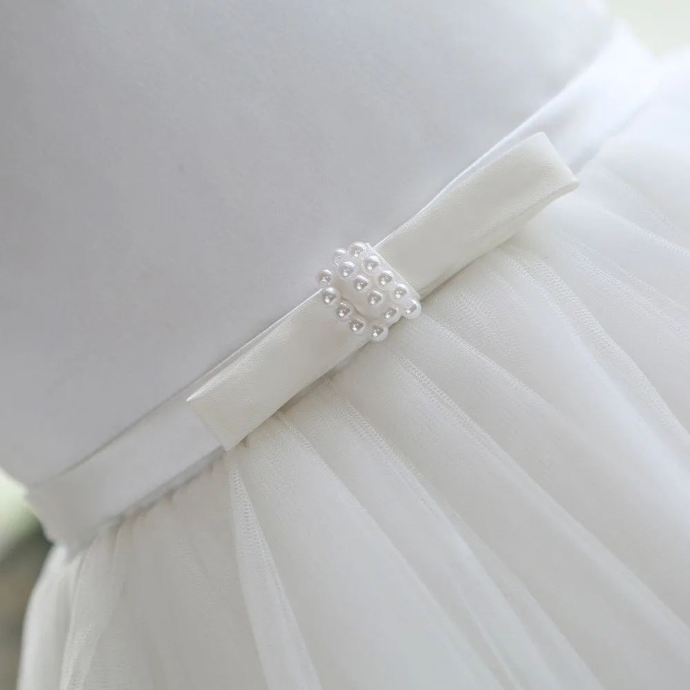 Дешевые женские платья длиной до колен белые кружевные тюлевые Платья с