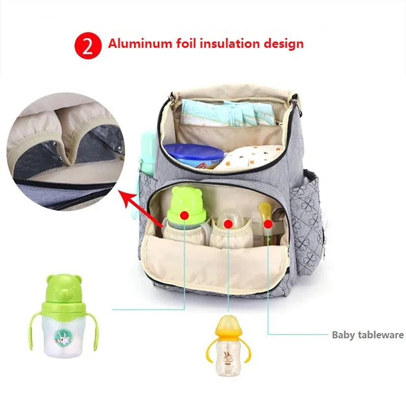 Модные многофункциональные сумки для мам Сумки пеленок и подгузников