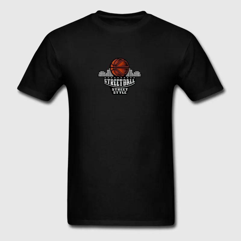 Новый стиль футболка Для мужчин хип хоп Топ Bsketball мяч Sporter стритбол вектор комично