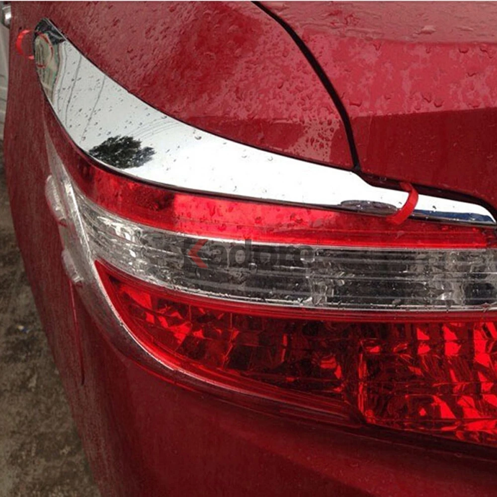 Для Toyota Vios Yaris 2013 4dr Седан ABS хромированная планка задних габаритных огней крышка отделка задний фонарь лампа протектор рамка