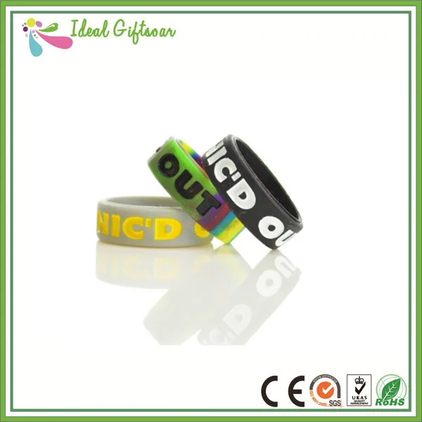 Индивидуальные Кольца из силиконового каучука прекрасный со словом рисунком